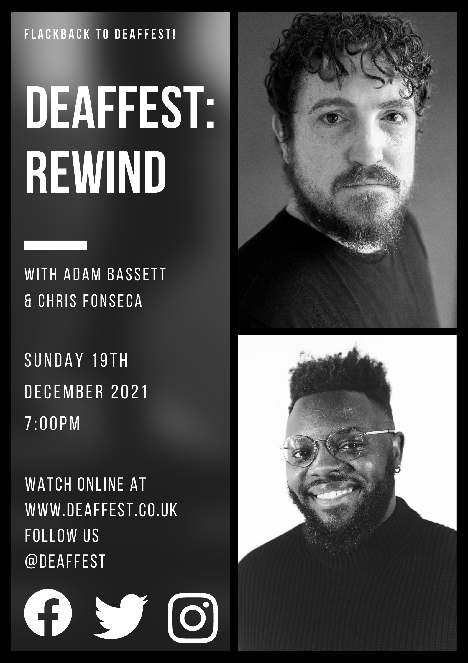 Photo Exhibit Black and White Poster